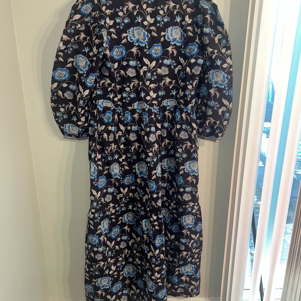 Bindu Navy Floral Dress - Picture 4 of 4